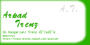 arpad trenz business card